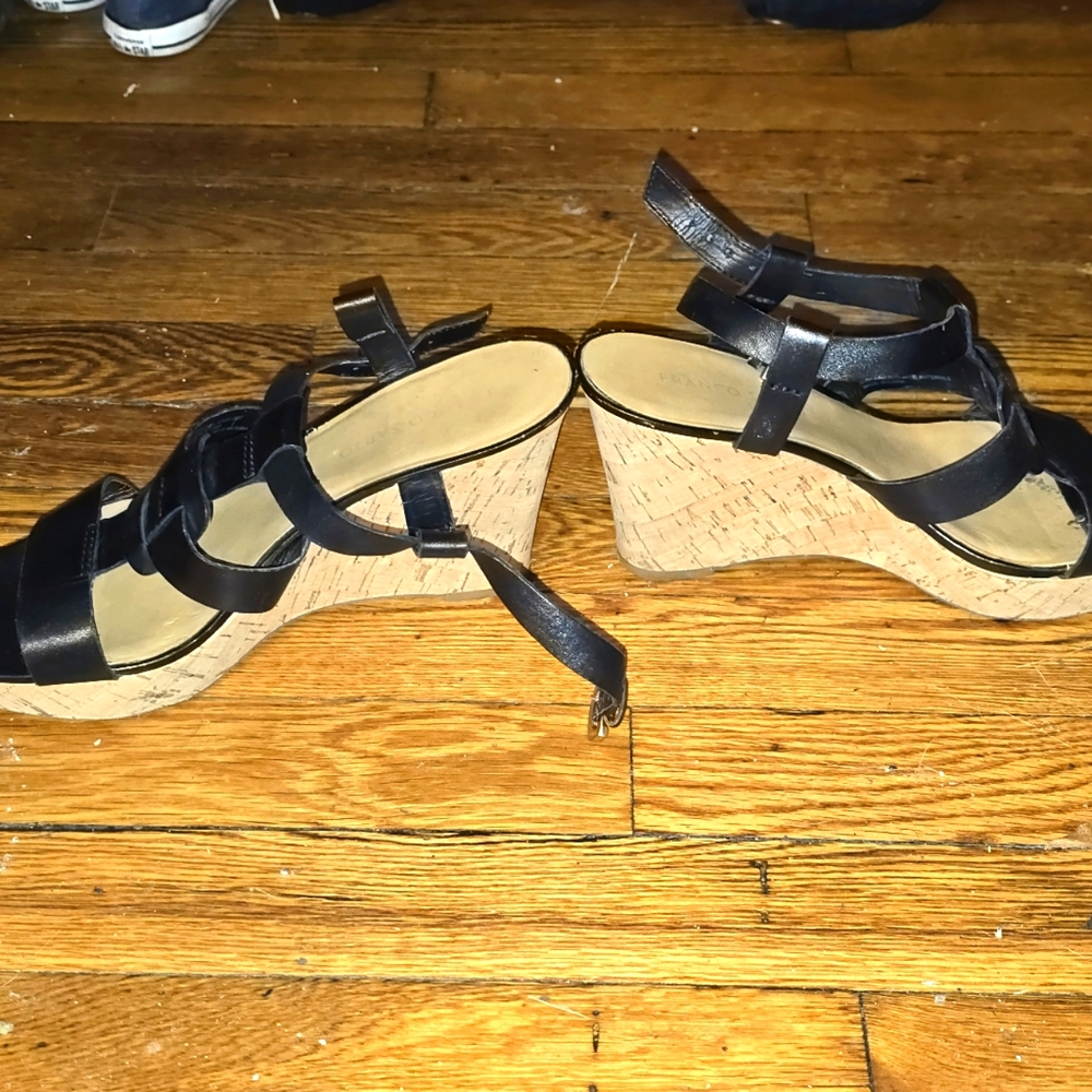 Franco Sarto cork heel sandals